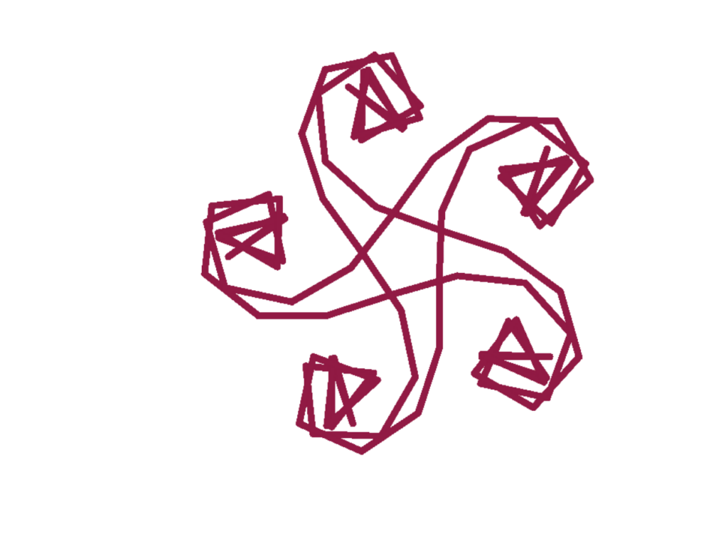 spiral turning invards